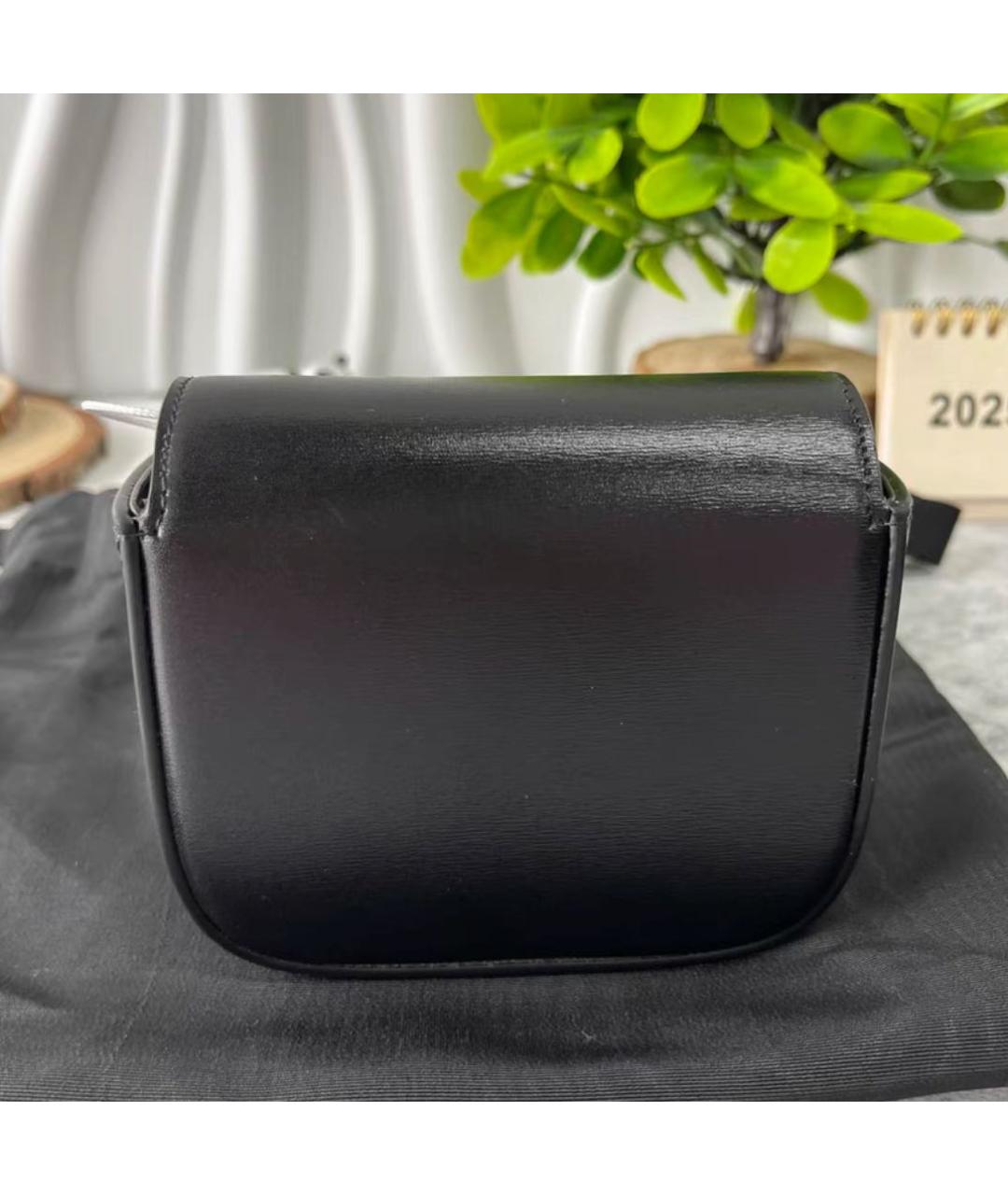 CELINE Черная кожаная сумка через плечо, фото 2