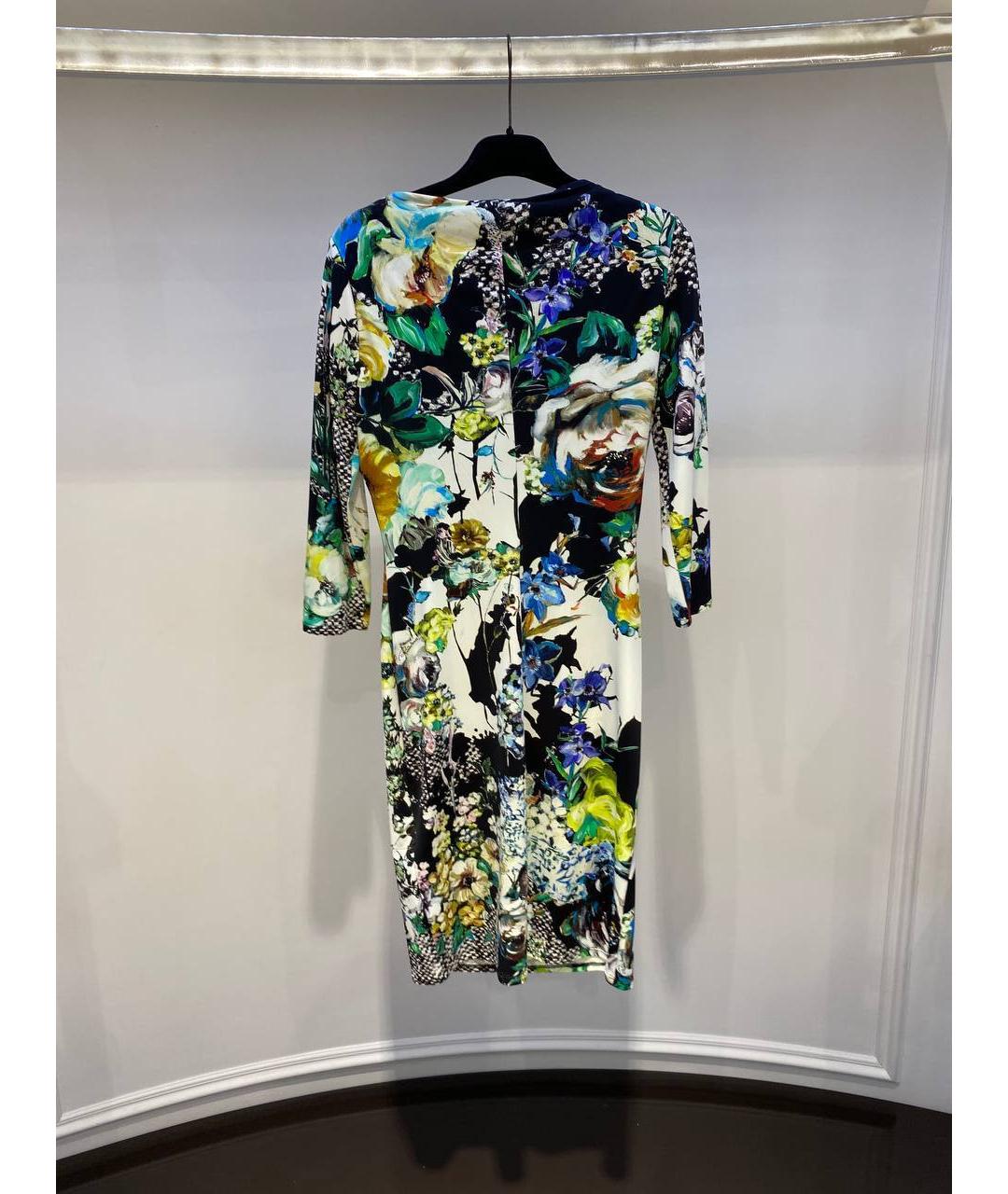 ROBERTO CAVALLI Мульти полиамидовое платье, фото 3