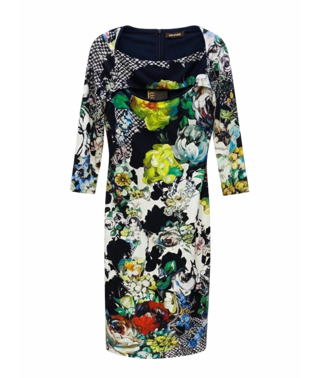 ROBERTO CAVALLI Мульти полиамидовое платье, фото 1