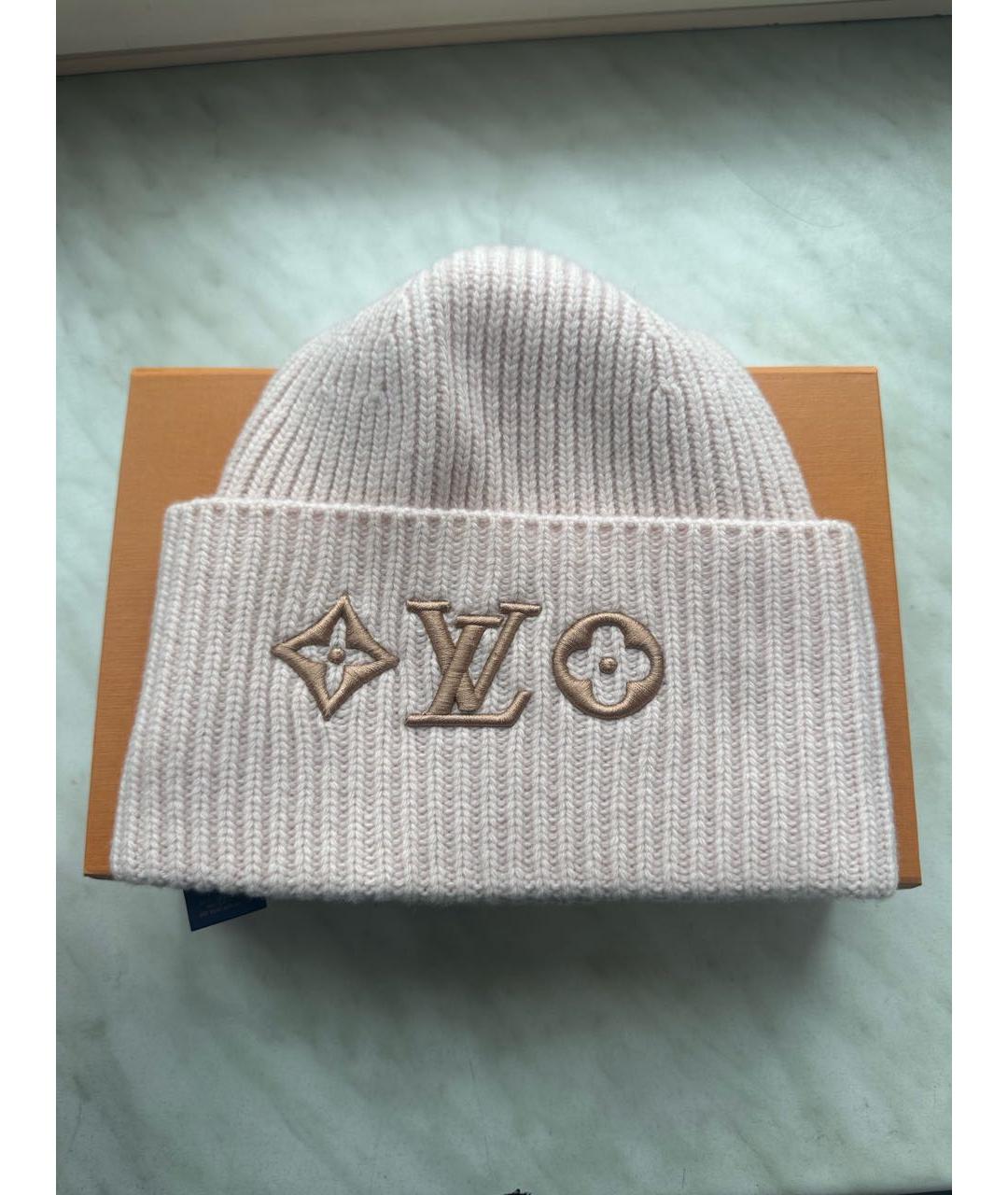 LOUIS VUITTON Розовая шерстяная шапка, фото 5
