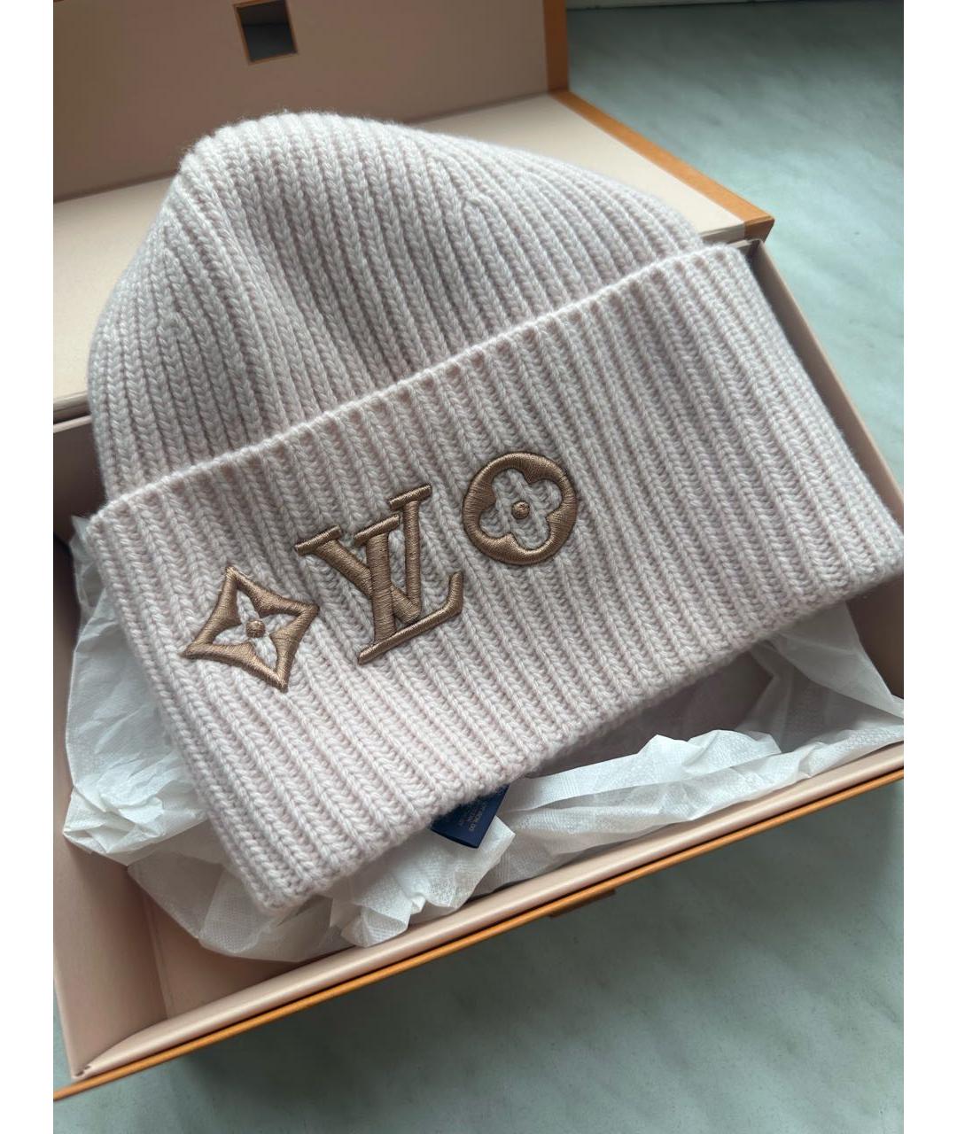 LOUIS VUITTON Розовая шерстяная шапка, фото 2