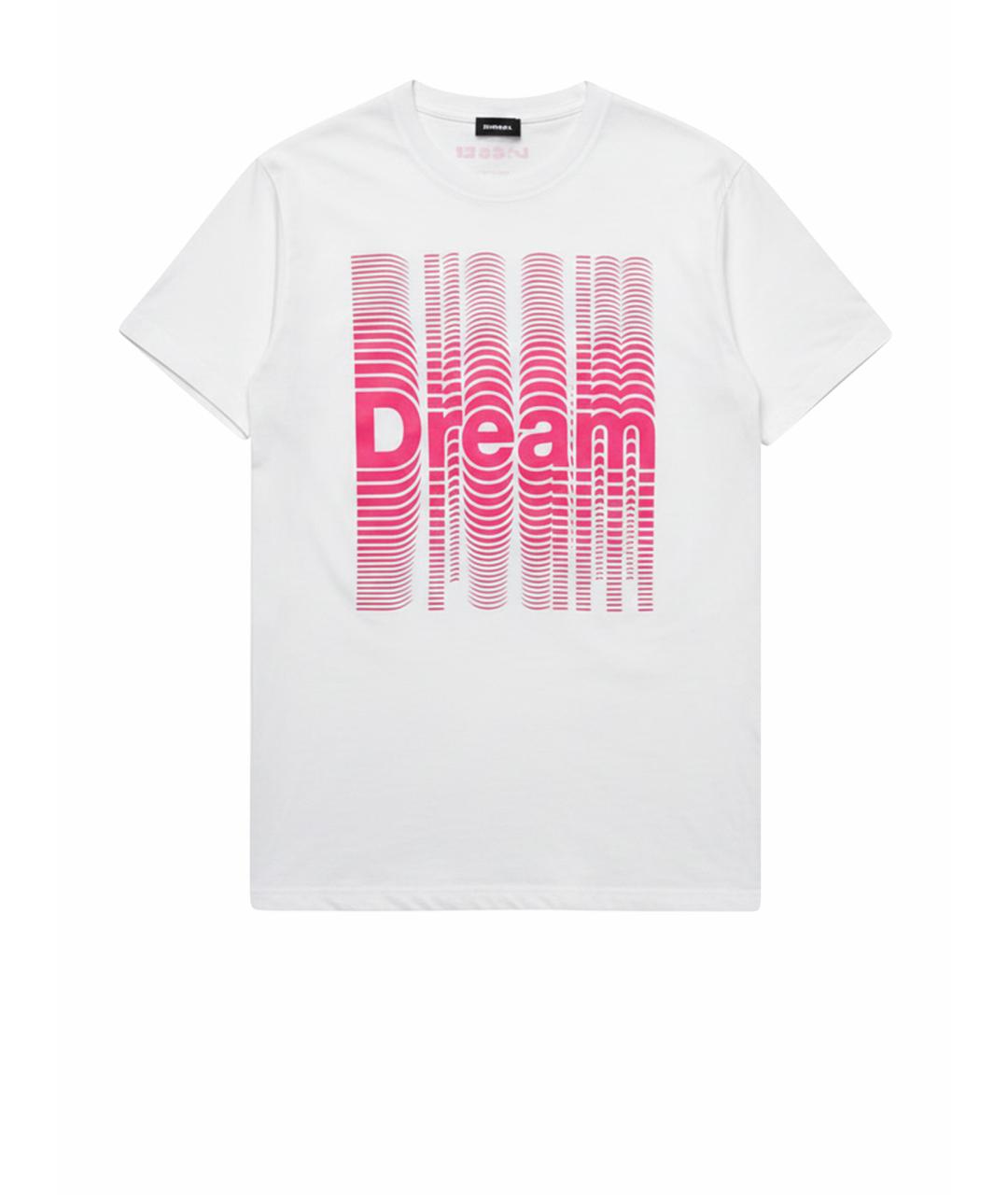 DIESEL Белая хлопковая футболка, фото 1