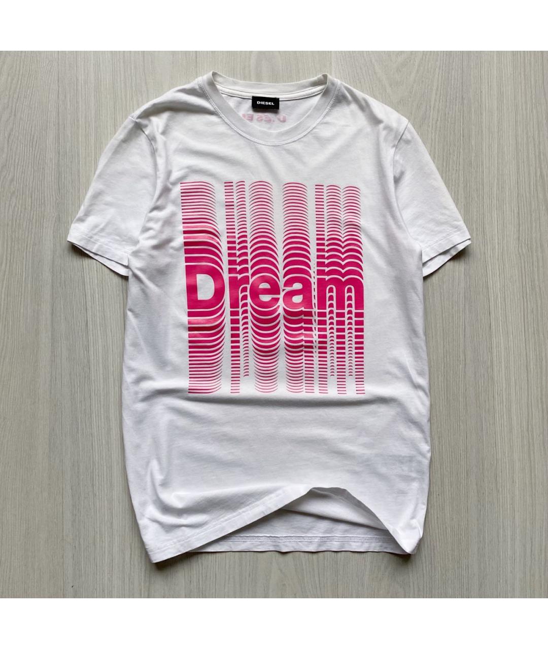DIESEL Белая хлопковая футболка, фото 8