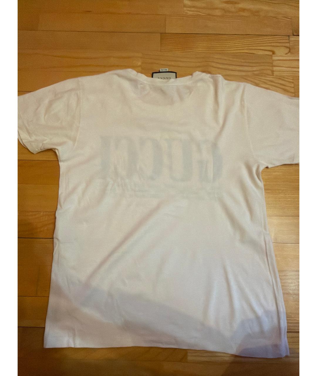 GUCCI Бежевая хлопковая футболка, фото 2