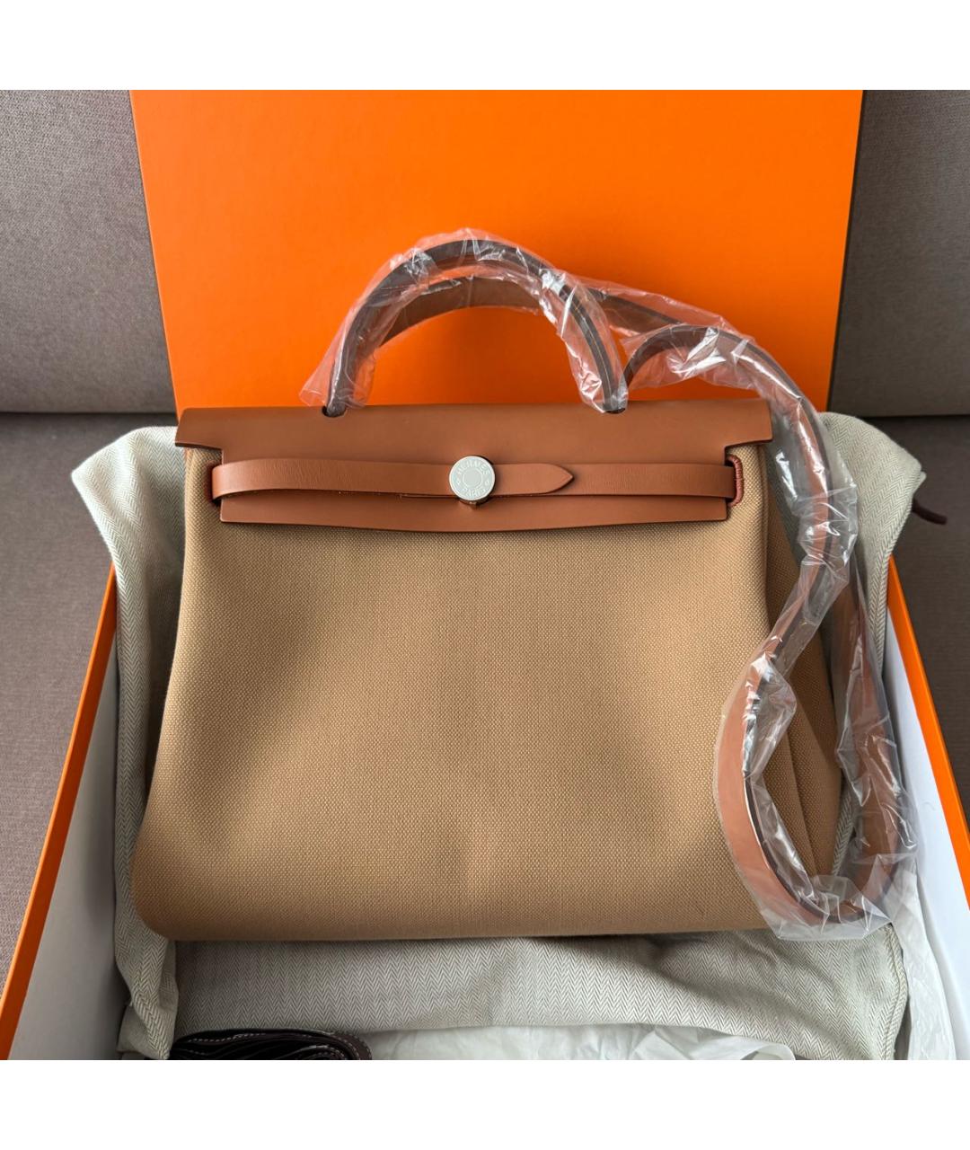 HERMES Коричневая кожаная сумка через плечо, фото 2