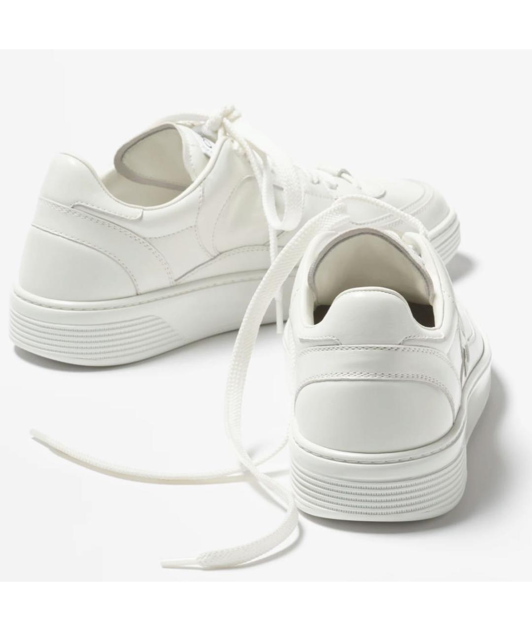 CHANEL Белые кожаные кеды, фото 2