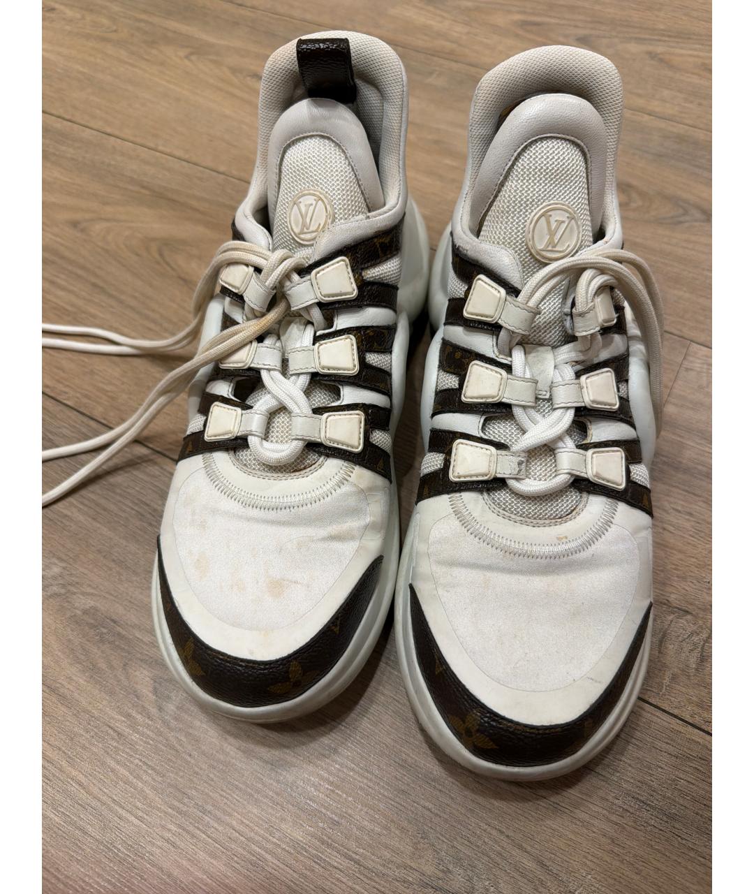 LOUIS VUITTON Белые резиновые кроссовки, фото 2