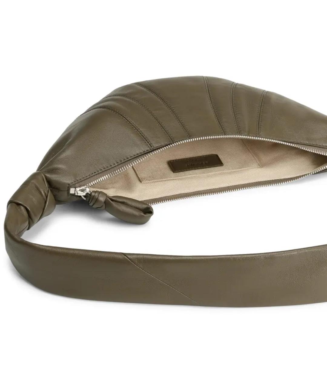 LEMAIRE Зеленая кожаная сумка через плечо, фото 4