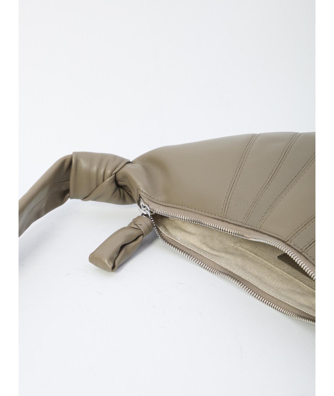 LEMAIRE Зеленая кожаная сумка через плечо, фото 3