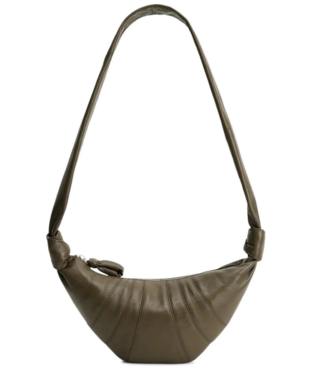 LEMAIRE Зеленая кожаная сумка через плечо, фото 1