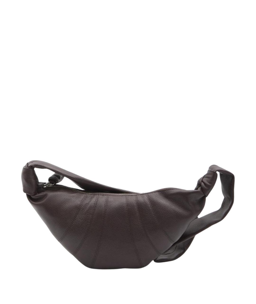 LEMAIRE Коричневая кожаная сумка через плечо, фото 1