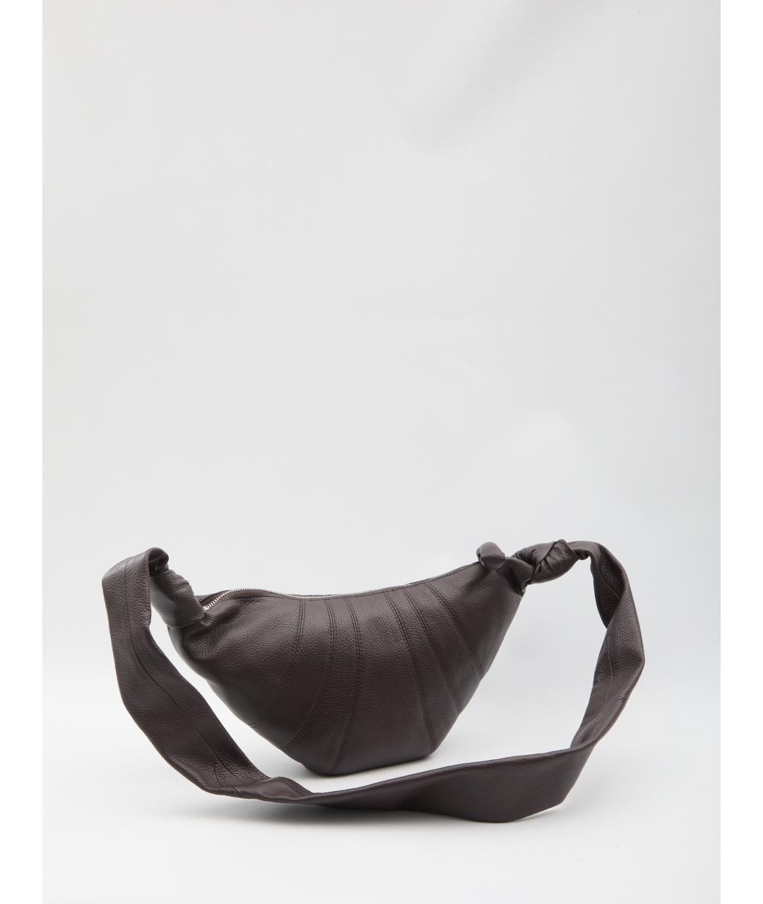LEMAIRE Коричневая кожаная сумка через плечо, фото 2