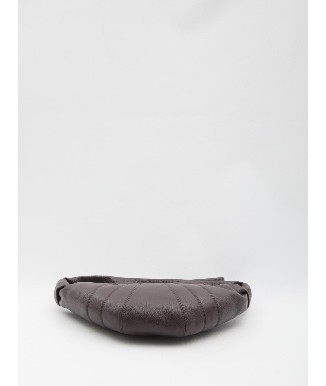 LEMAIRE Коричневая кожаная сумка через плечо, фото 3