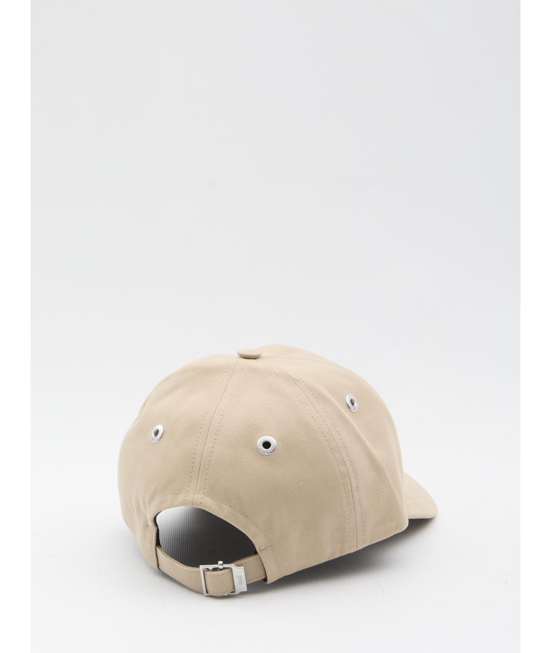Ami Paris Бежевая хлопковая кепка/бейсболка, фото 2