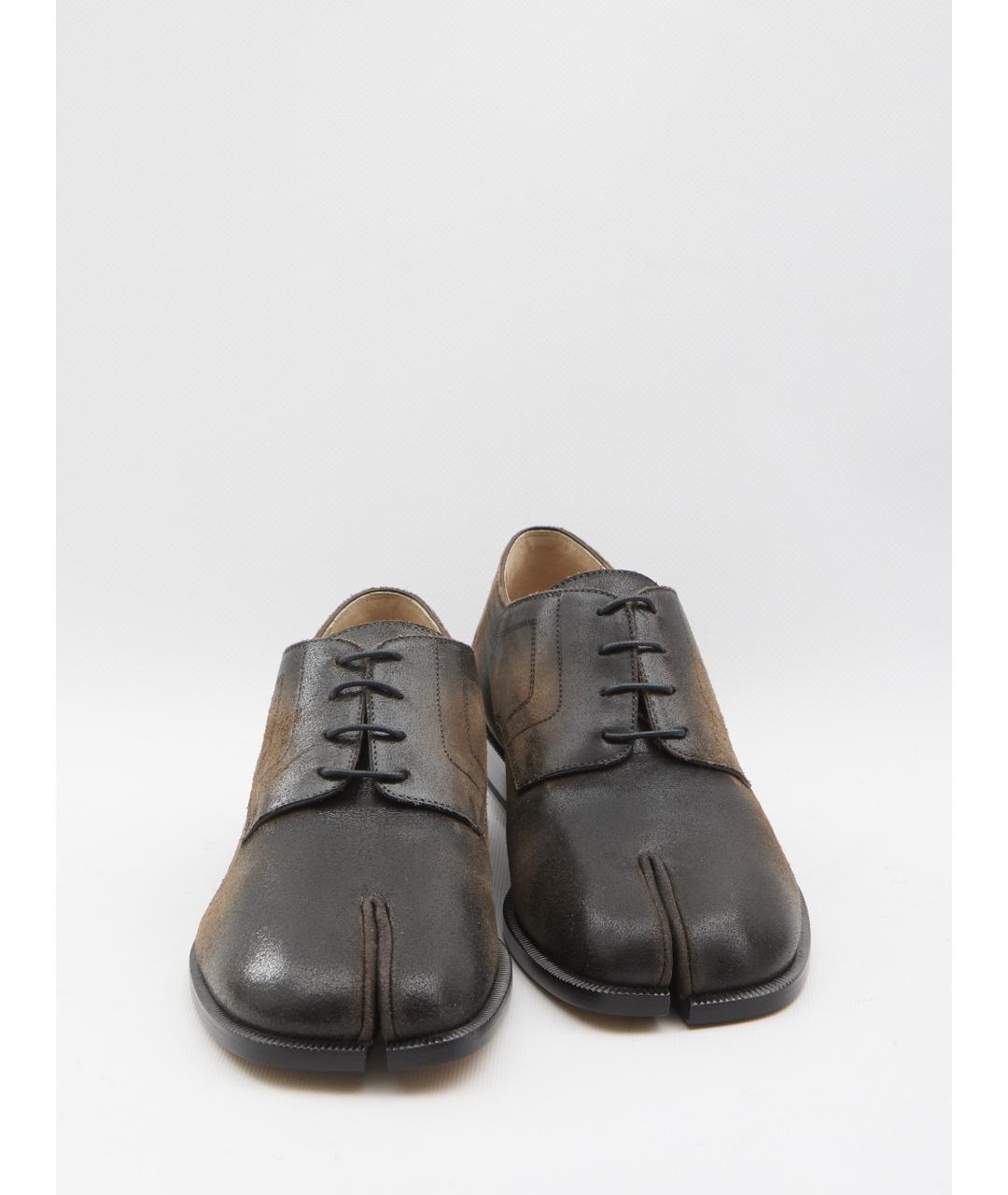 MAISON MARGIELA Коричневые кожаные туфли, фото 5