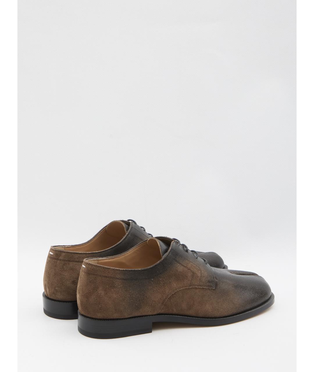 MAISON MARGIELA Коричневые кожаные туфли, фото 3