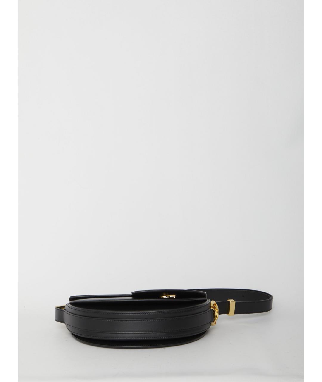 PATOU Черная кожаная сумка через плечо, фото 3