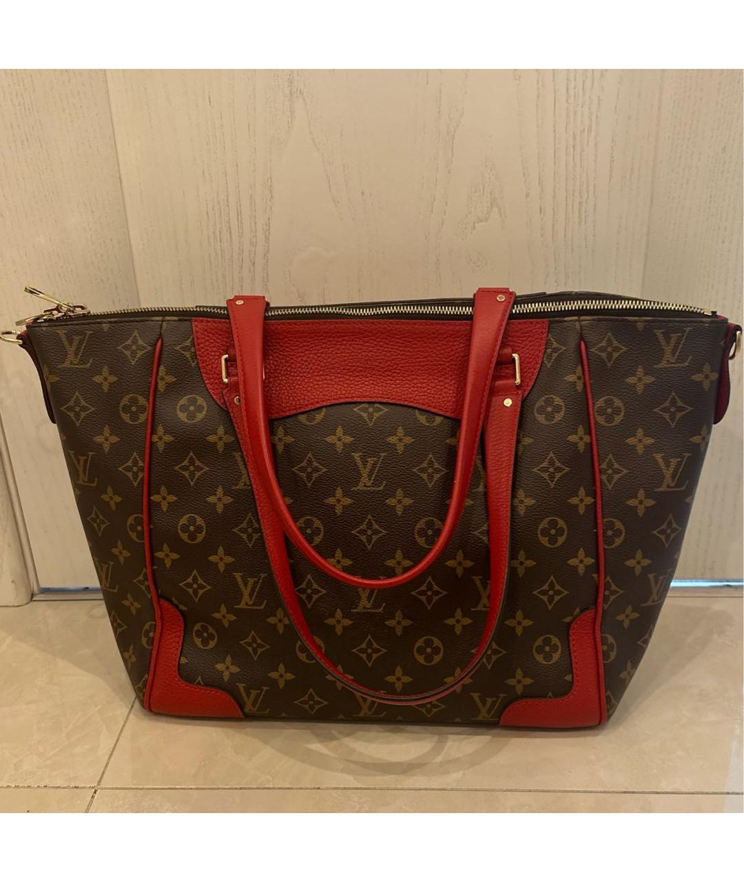 LOUIS VUITTON Красная сумка тоут, фото 6