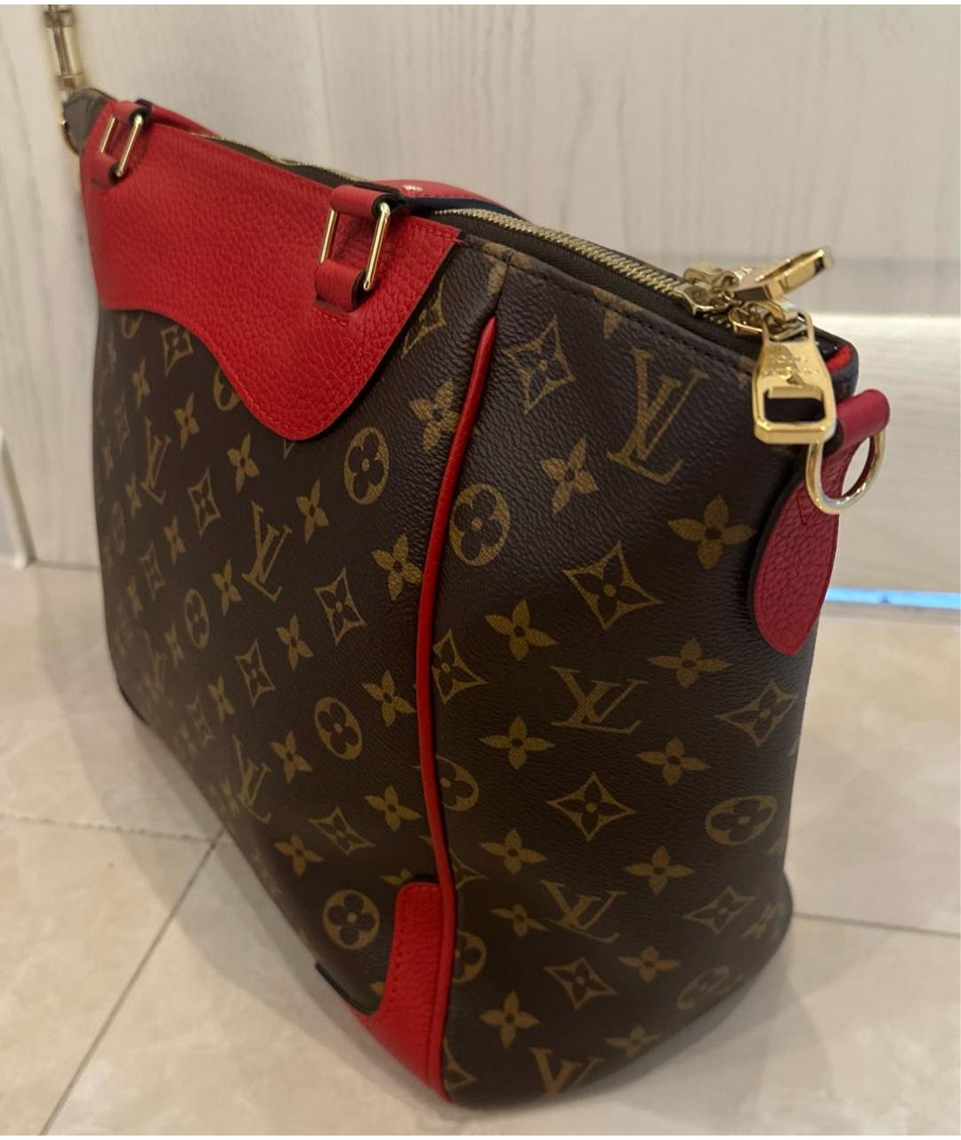 LOUIS VUITTON Красная сумка тоут, фото 2