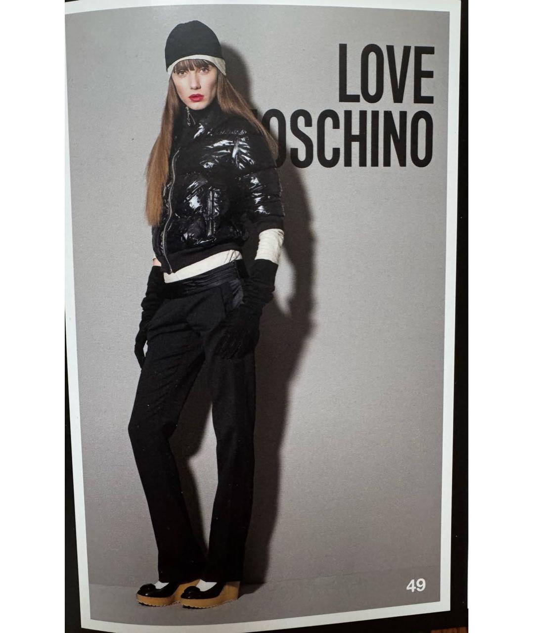 MOSCHINO JEANS Черный полиамидовый пуховик, фото 4