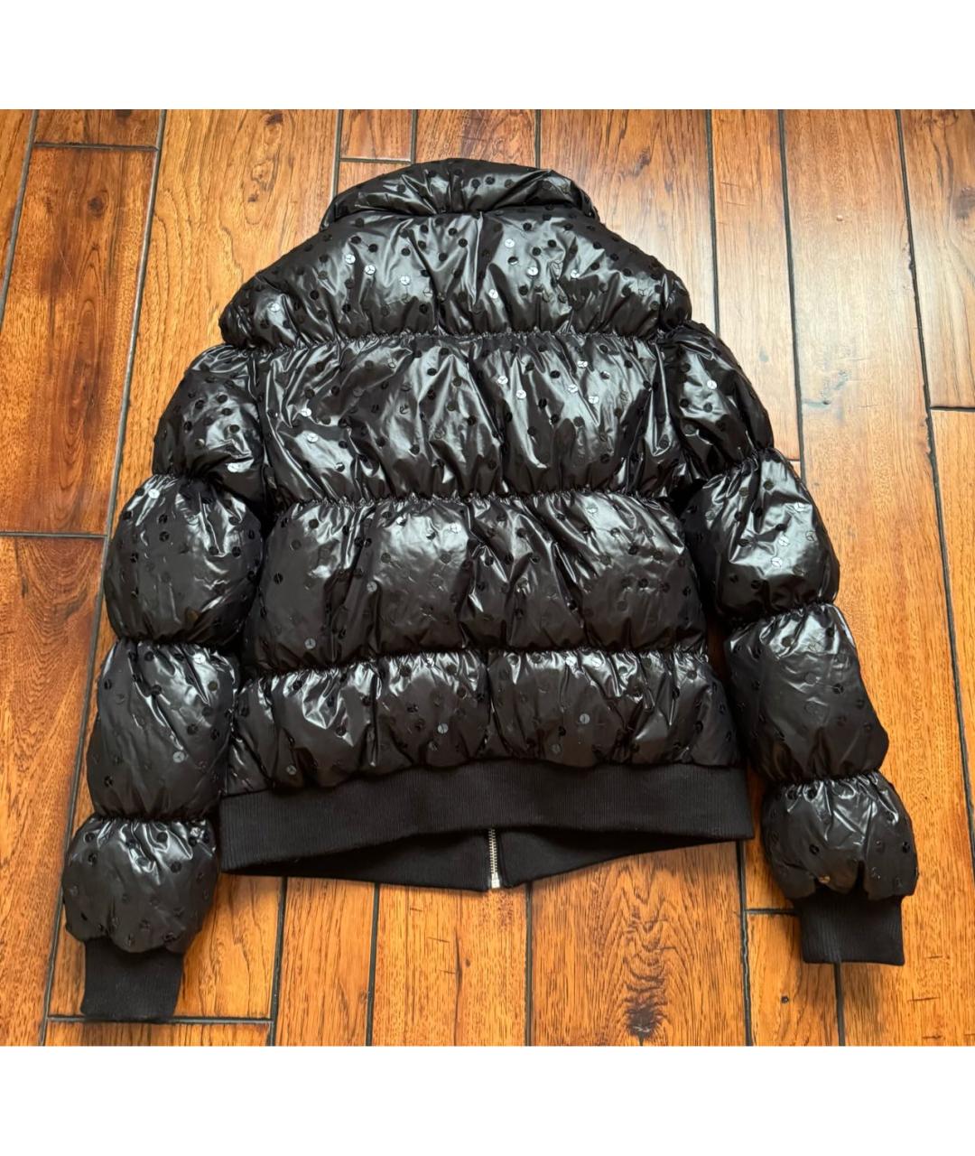 MOSCHINO JEANS Черный полиамидовый пуховик, фото 2