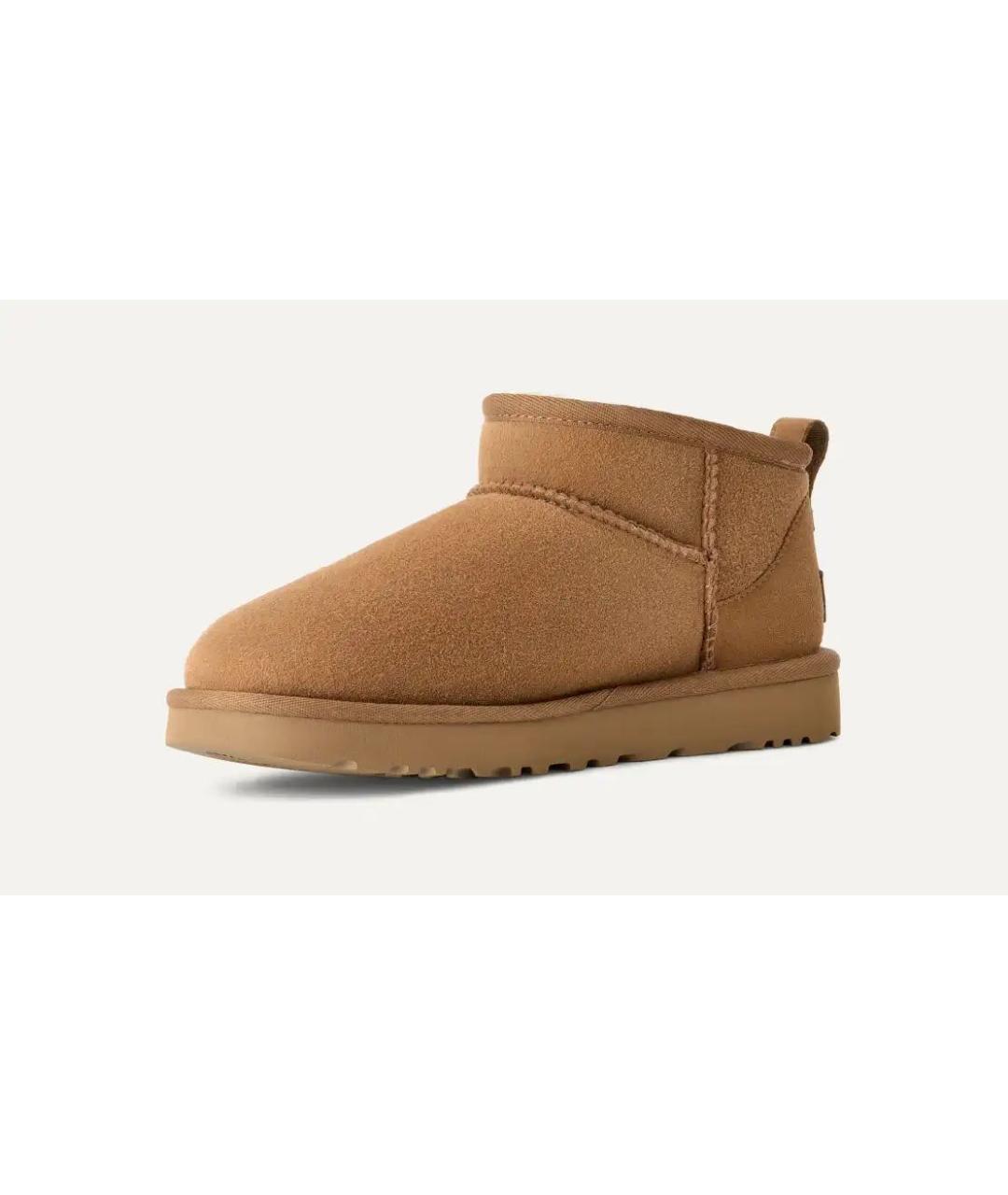 UGG AUSTRALIA Бежевые замшевые сапоги, фото 2