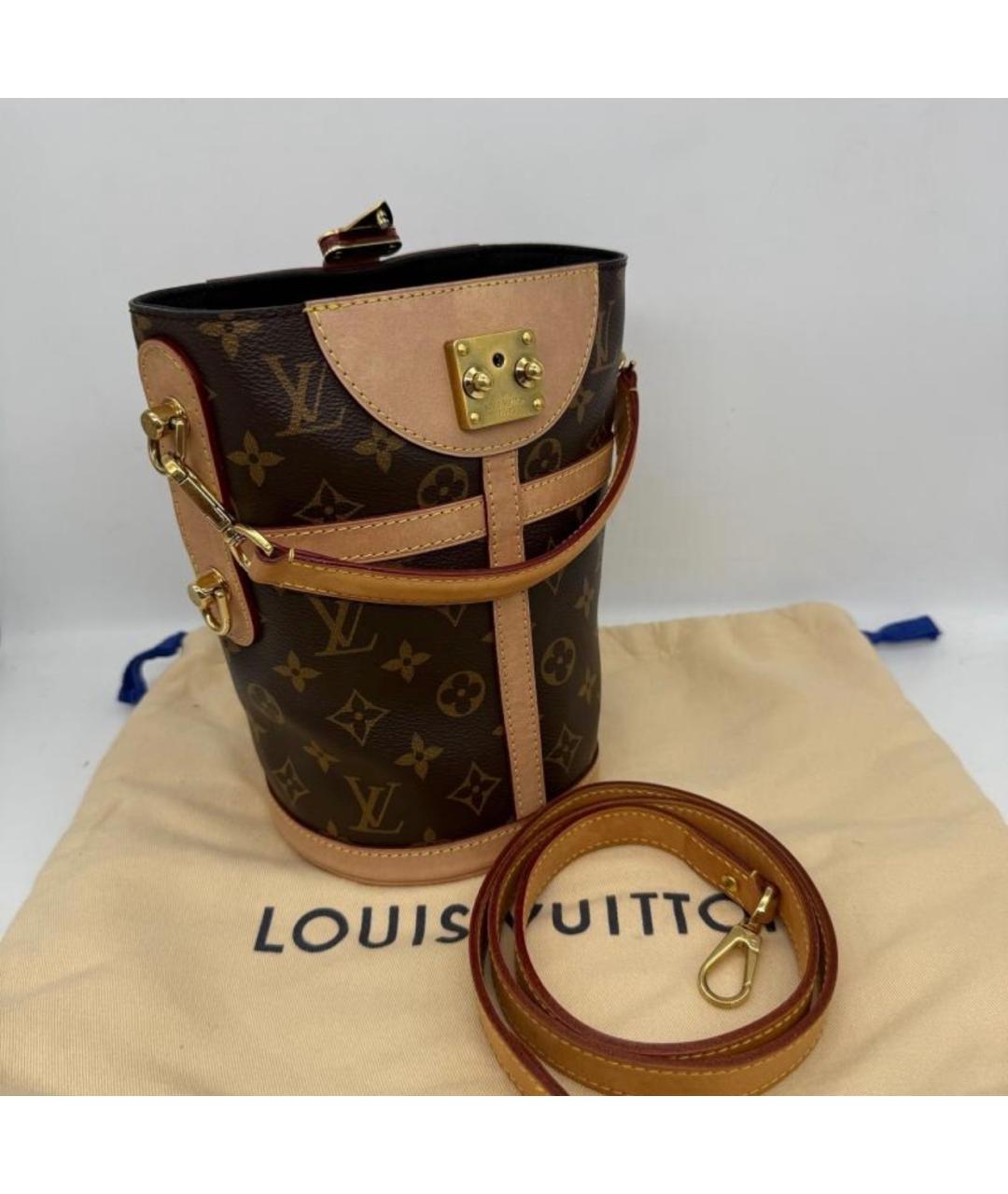 LOUIS VUITTON Коричневая сумка с короткими ручками, фото 2