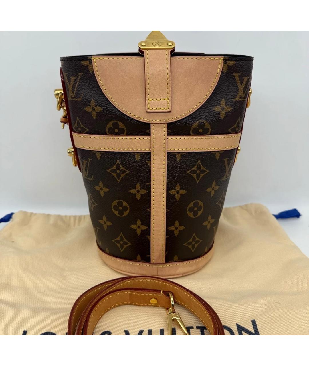 LOUIS VUITTON Коричневая сумка с короткими ручками, фото 3