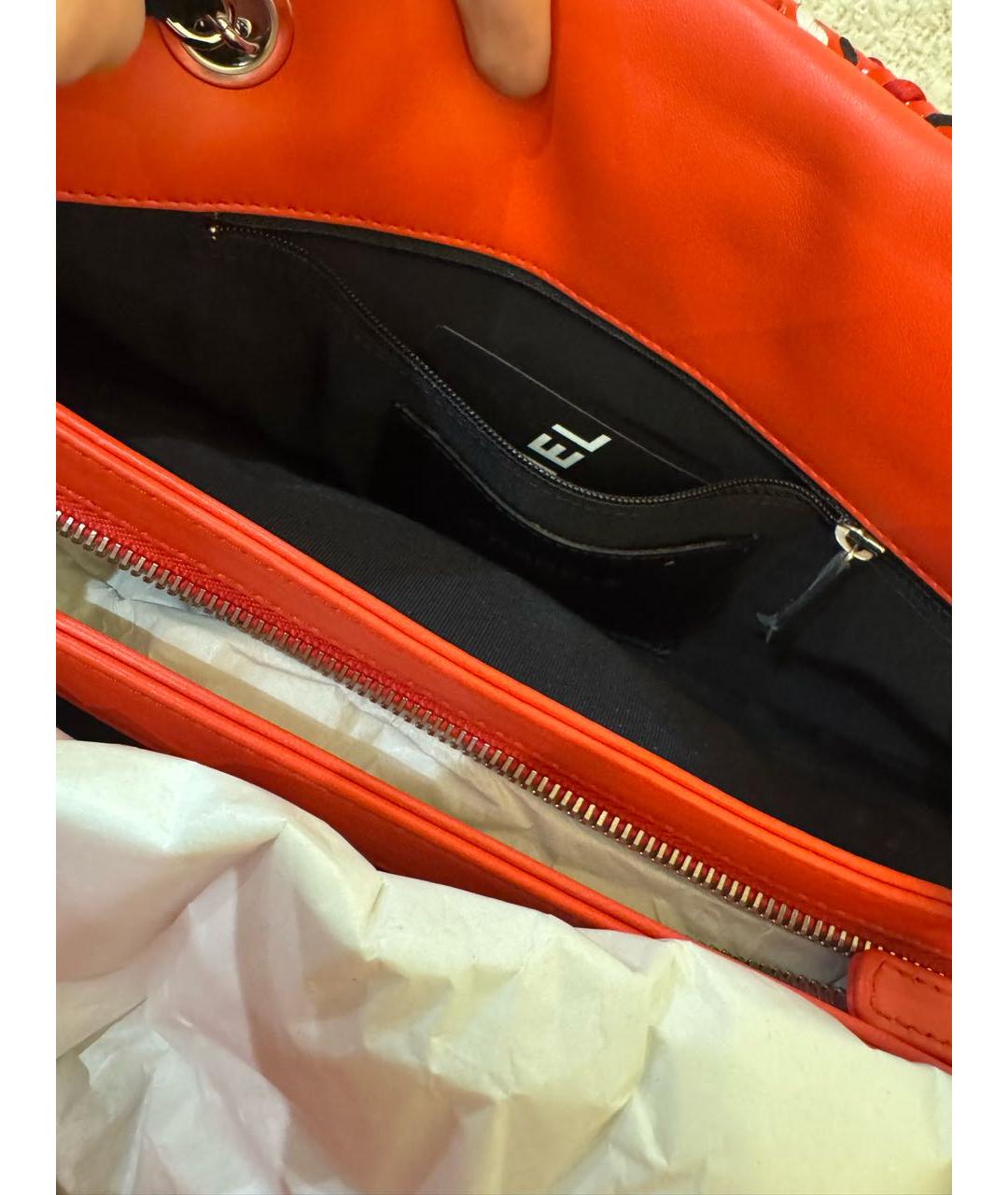 CHANEL Красная твидовая сумка с короткими ручками, фото 4