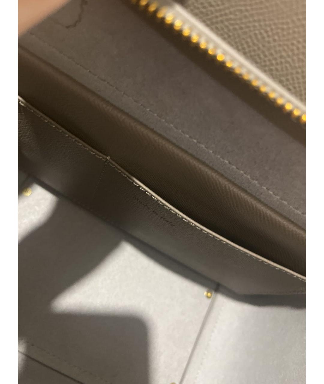CELINE Антрацитовая кожаная сумка с короткими ручками, фото 7