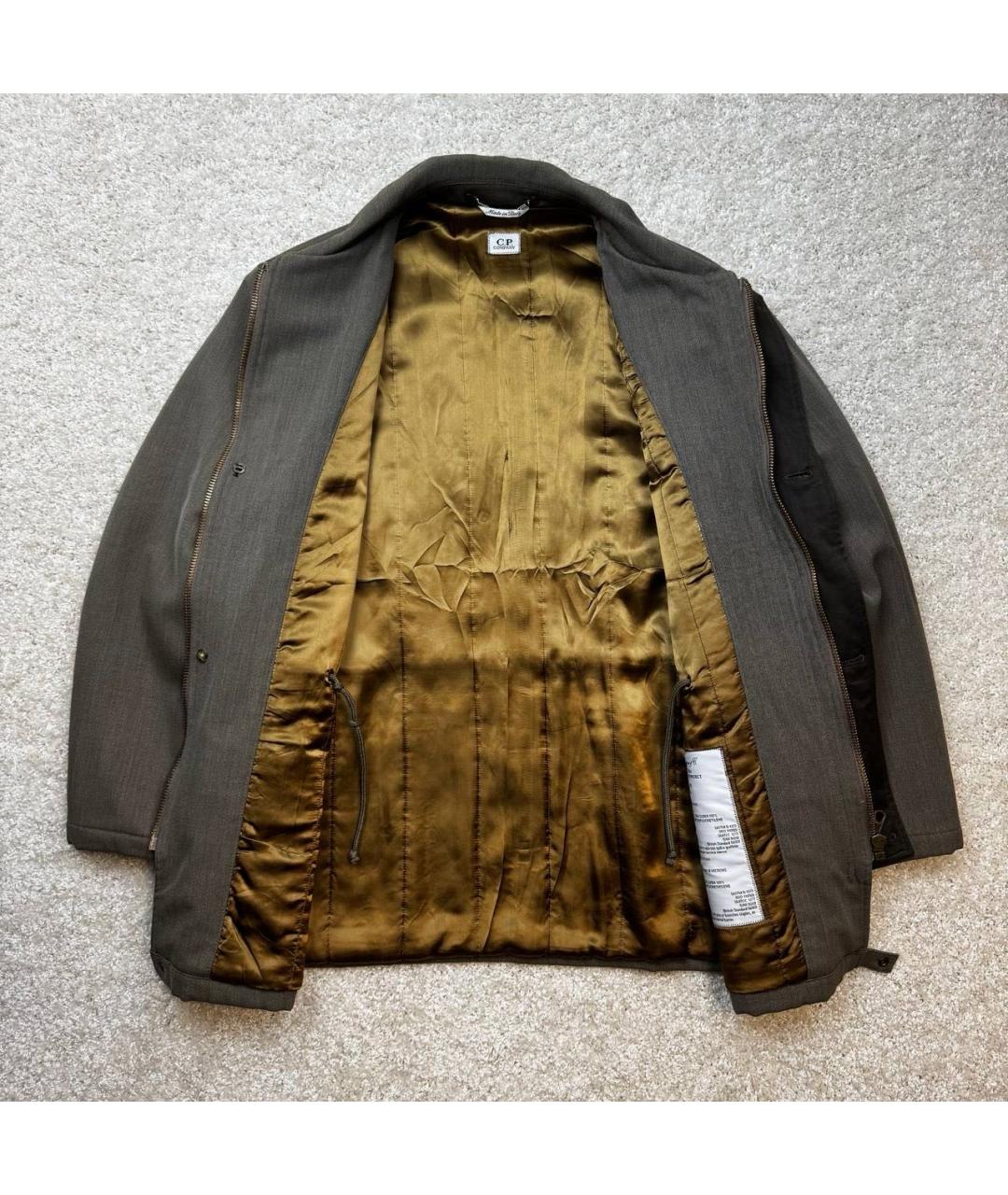 CP COMPANY Коричневая шерстяная куртка, фото 3