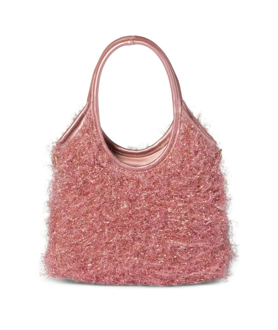 MIU MIU Розовая кожаная сумка тоут, фото 3