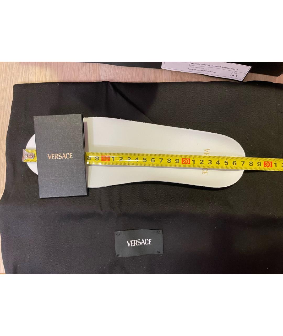 VERSACE Коричневые замшевые кеды, фото 5