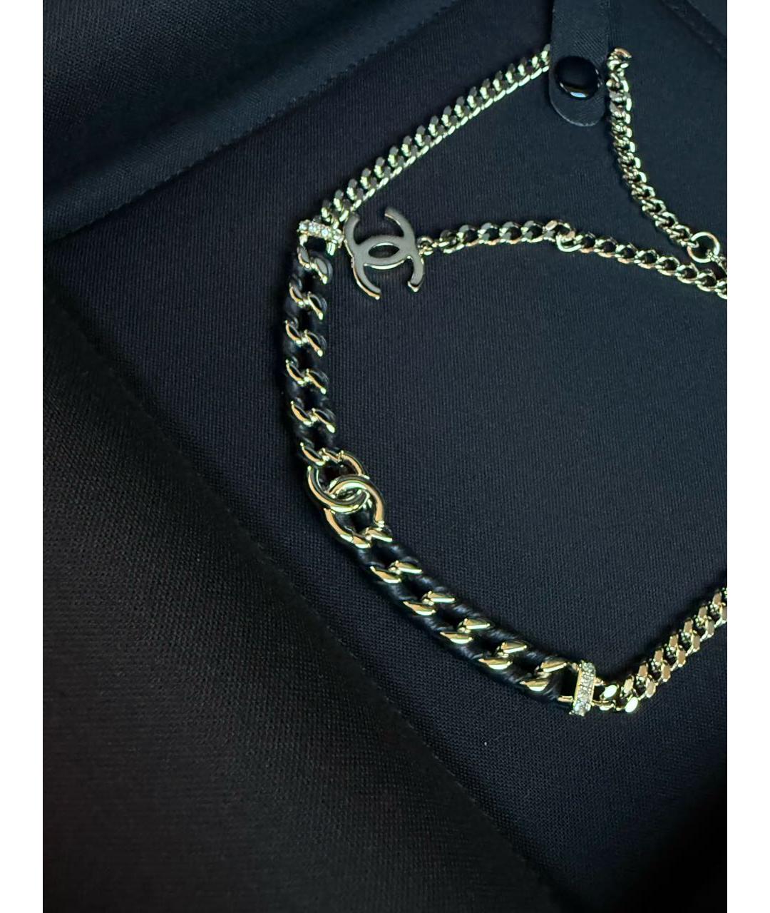 CHANEL Золотое металлическое колье, фото 2