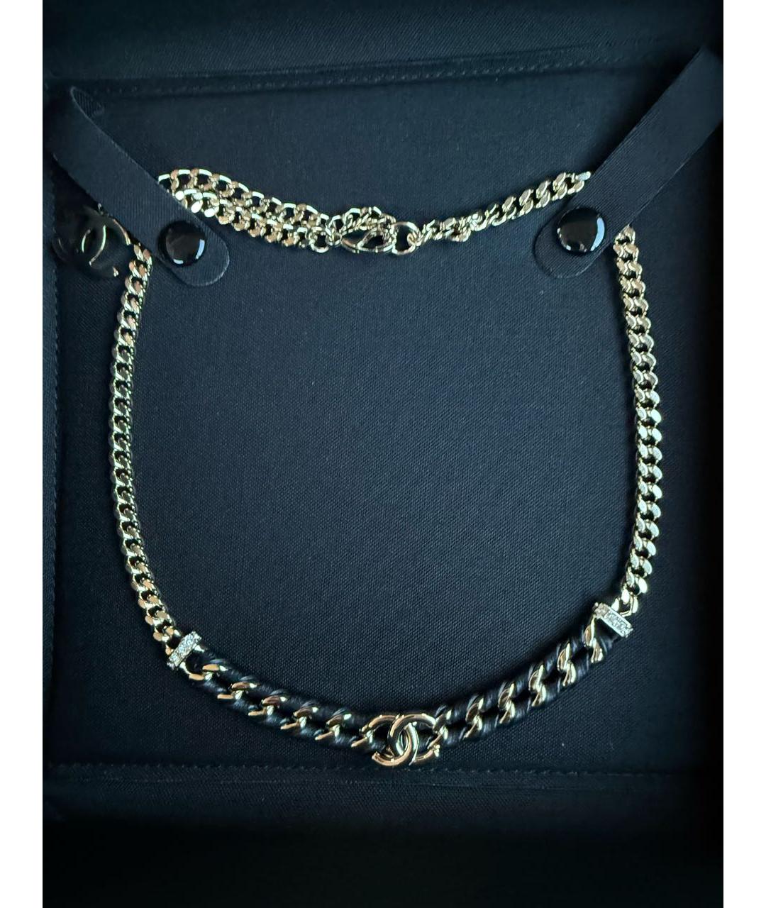 CHANEL Золотое металлическое колье, фото 4