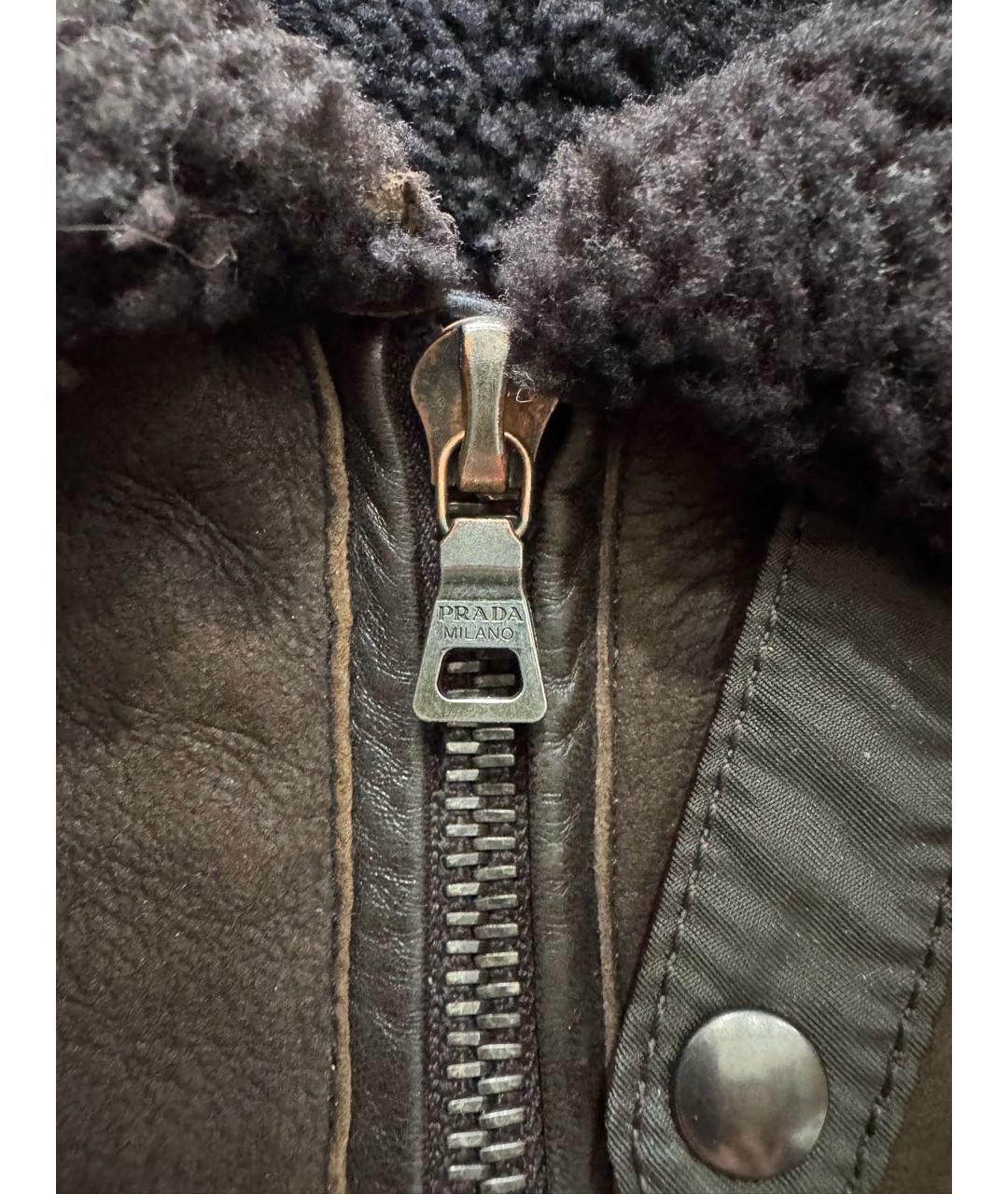 PRADA Коричневая кожаная дубленка/шуба, фото 2
