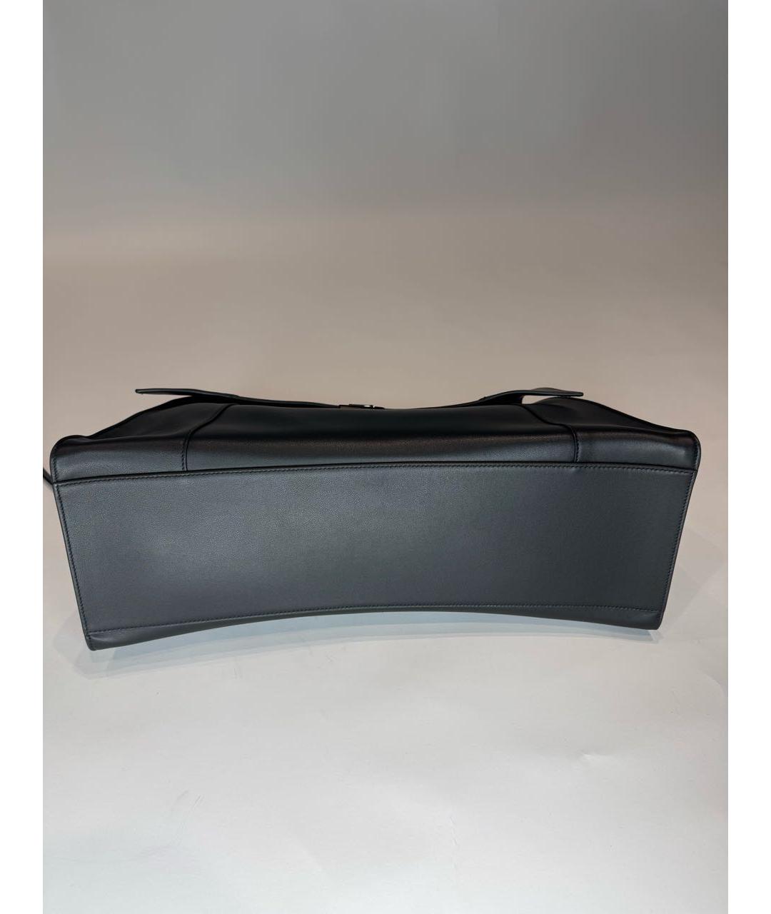 BALENCIAGA Черная кожаная сумка через плечо, фото 6