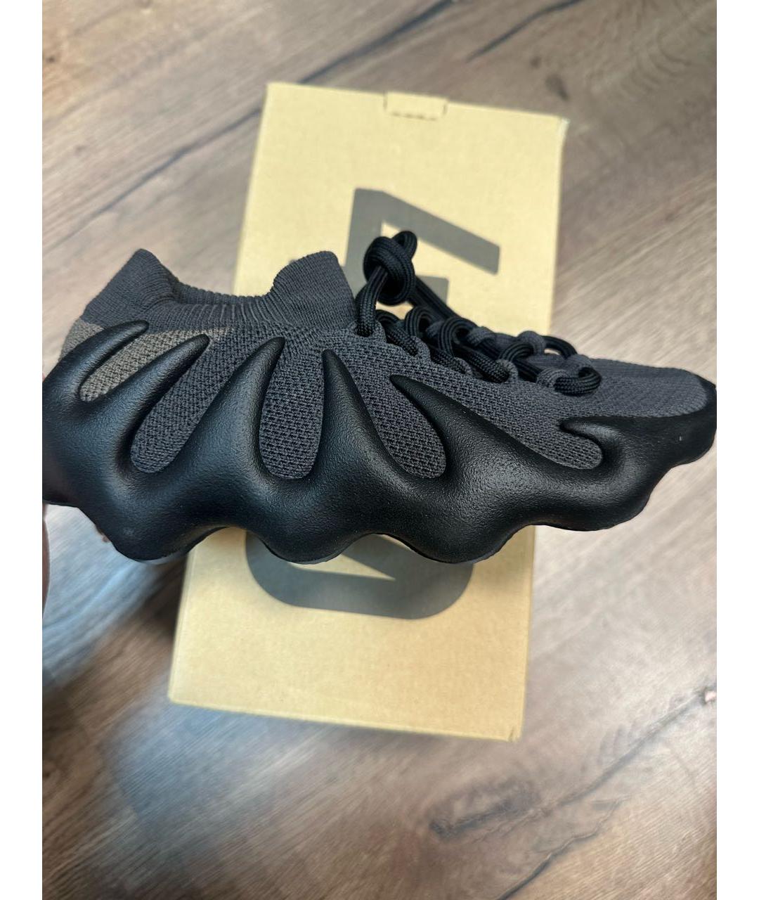 ADIDAS YEEZY Черные текстильные кроссовки, фото 3