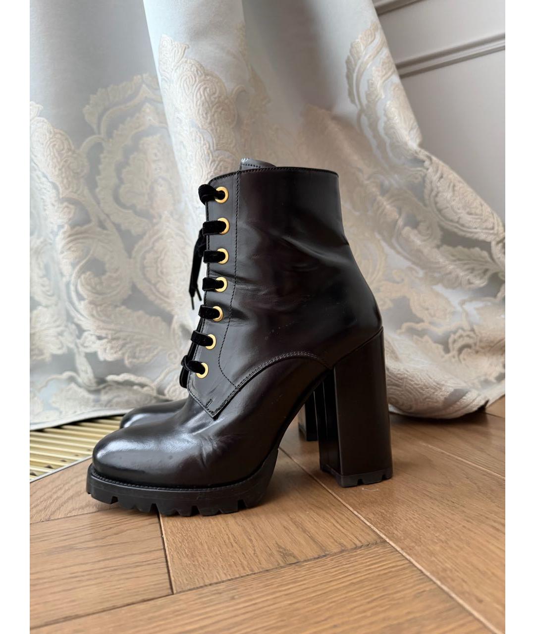 PRADA Черные кожаные ботильоны, фото 7