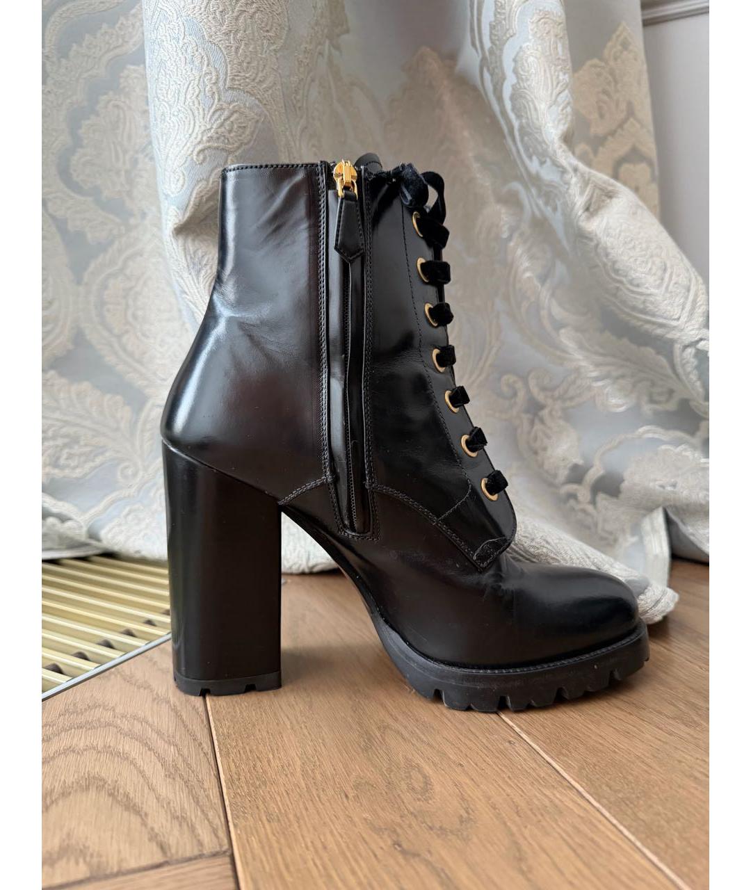 PRADA Черные кожаные ботильоны, фото 6