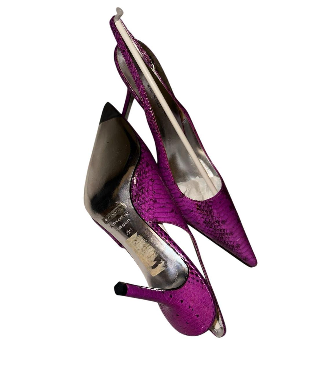 DOLCE&GABBANA Фуксия кожаные туфли, фото 3