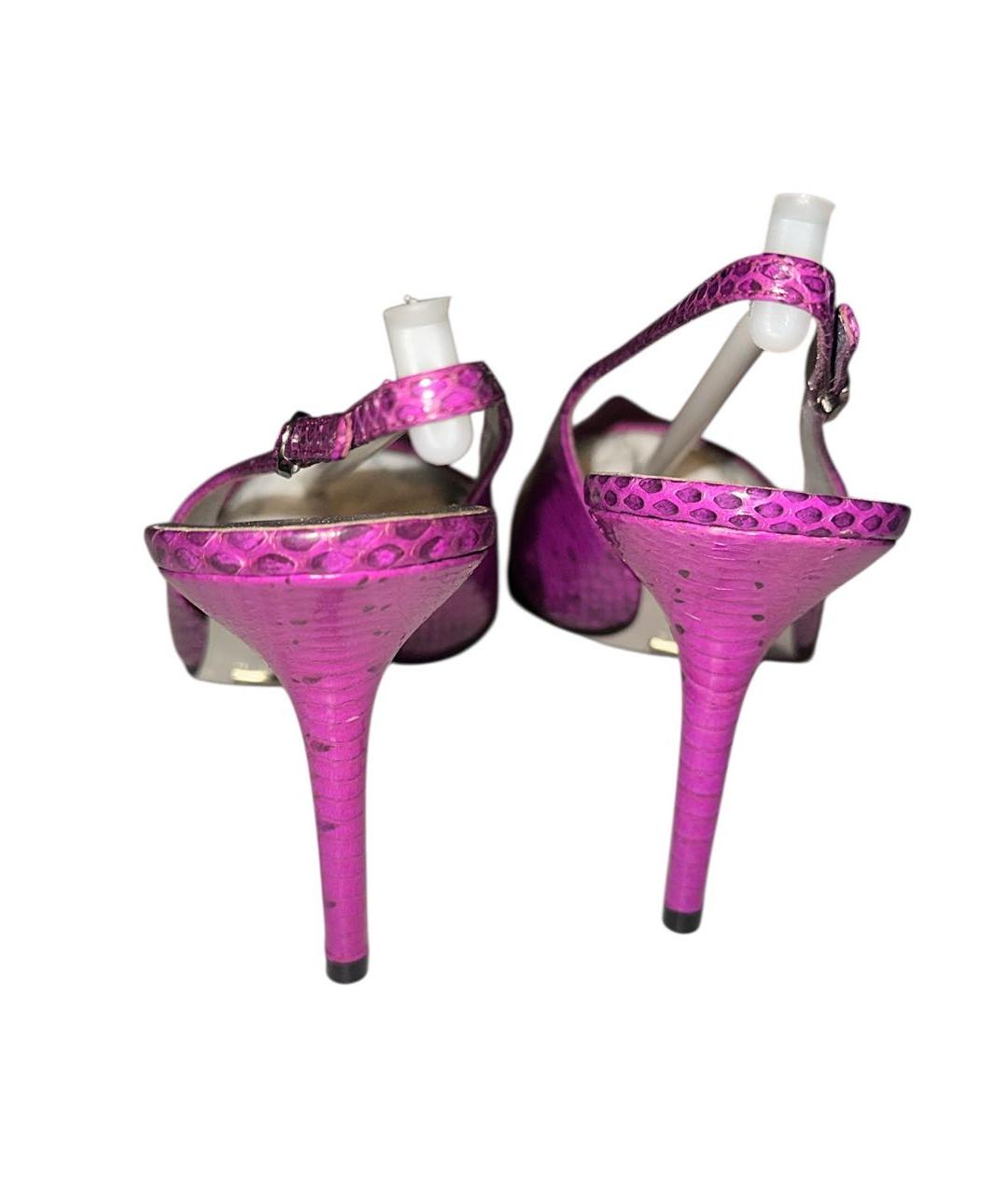 DOLCE&GABBANA Фуксия кожаные туфли, фото 4