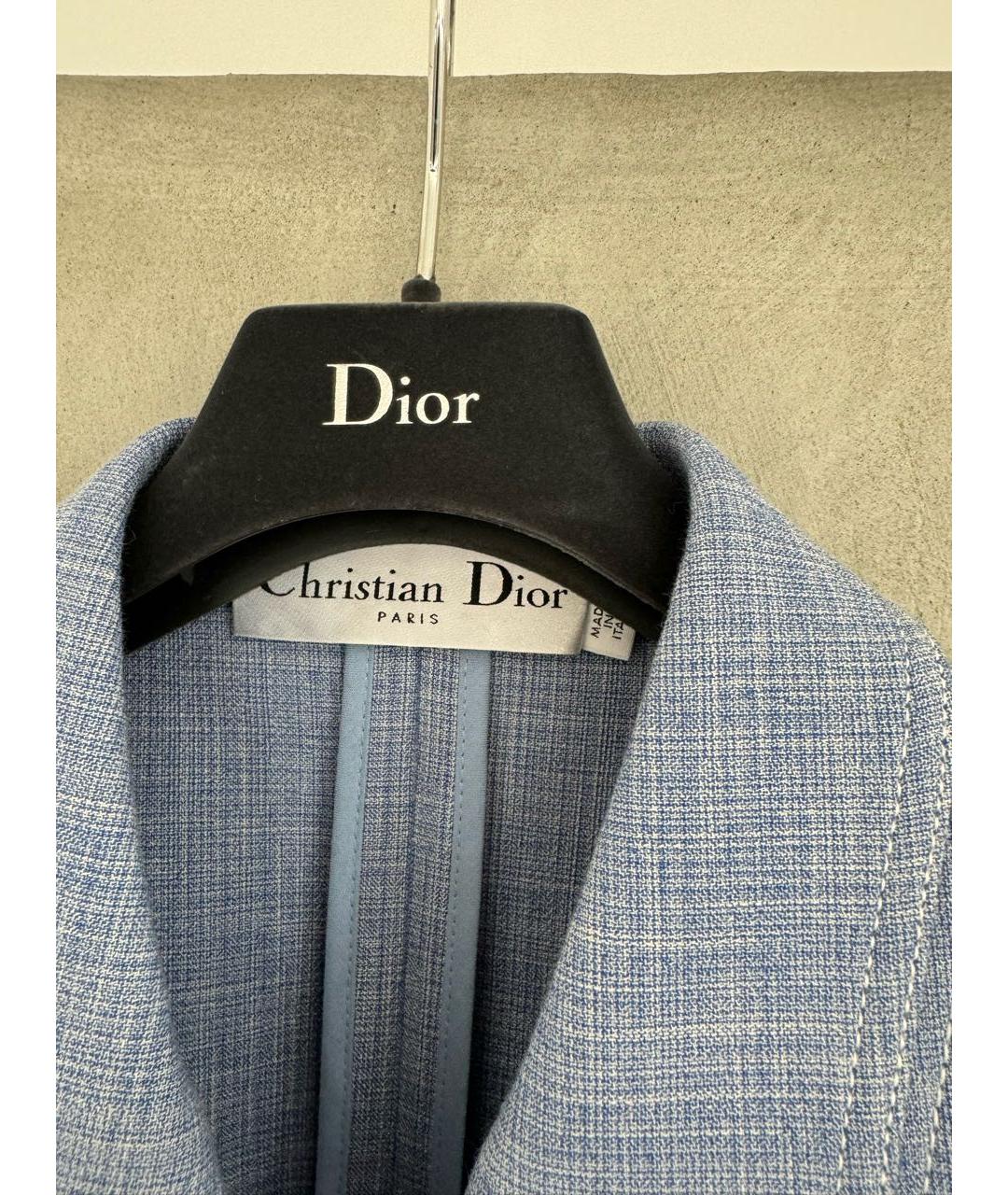 CHRISTIAN DIOR Голубое пальто, фото 7