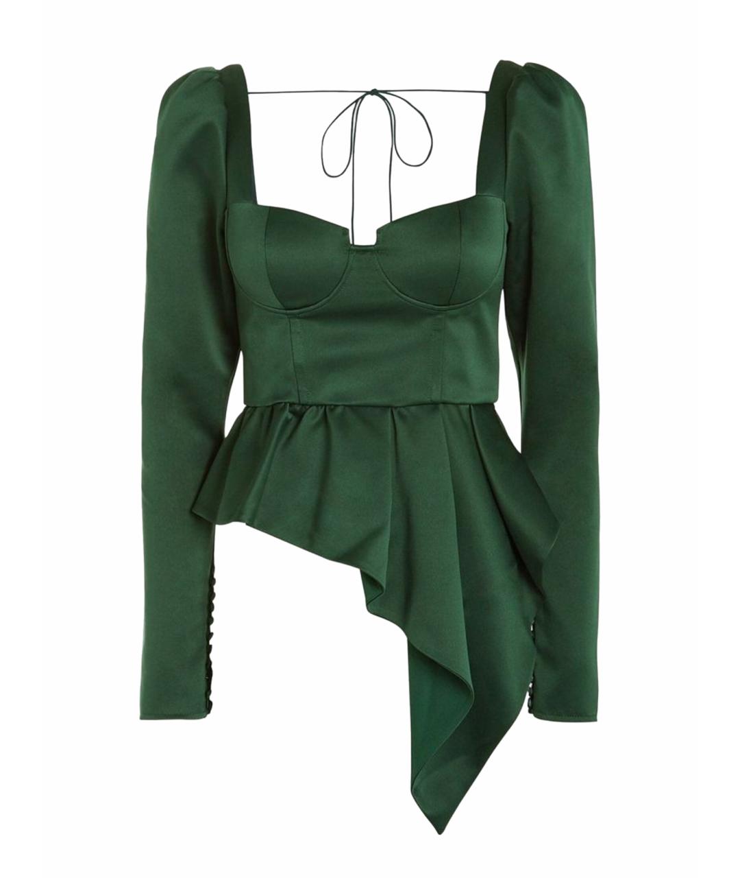 SELF-PORTRAIT Зеленая полиэстеровая блузы, фото 1