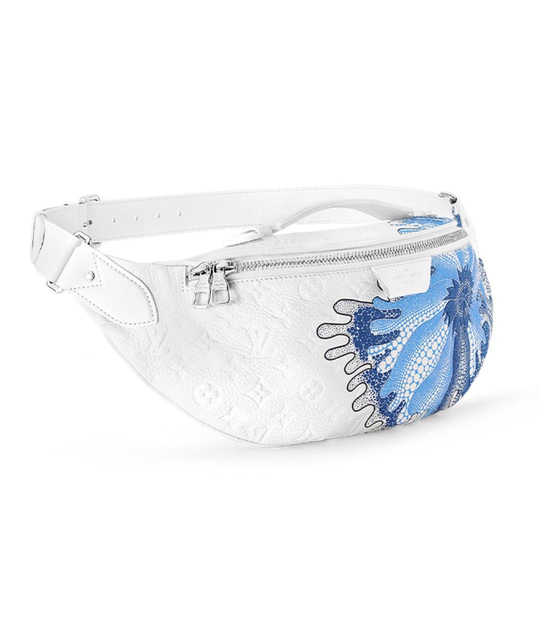 LOUIS VUITTON Белая кожаная поясная сумка, фото 2