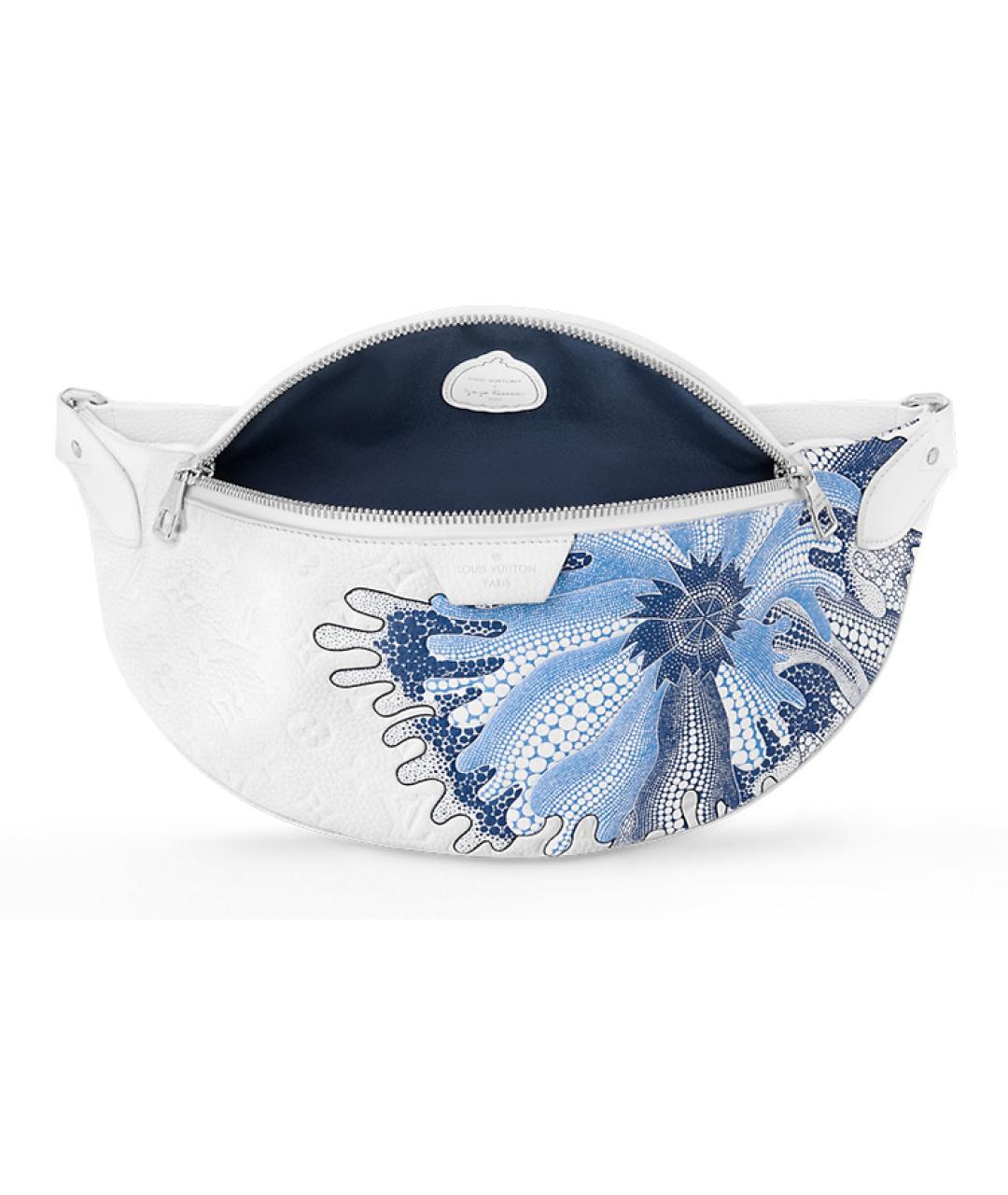 LOUIS VUITTON Белая кожаная поясная сумка, фото 4