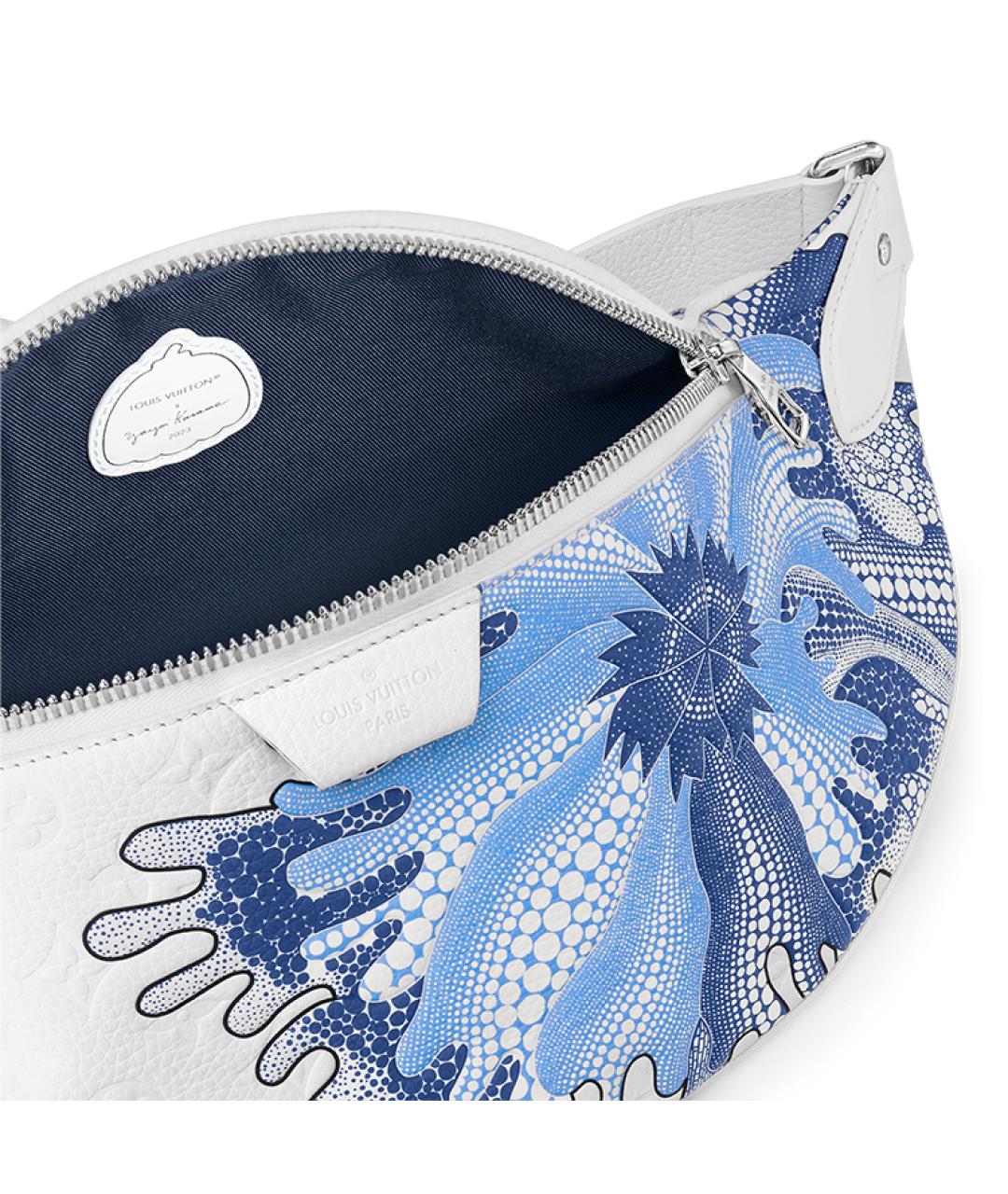 LOUIS VUITTON Белая кожаная поясная сумка, фото 5