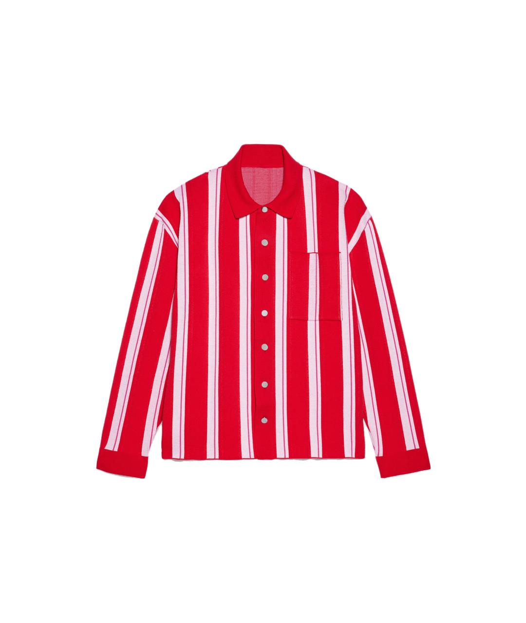 JACQUEMUS Красная хлопковая кэжуал рубашка, фото 1