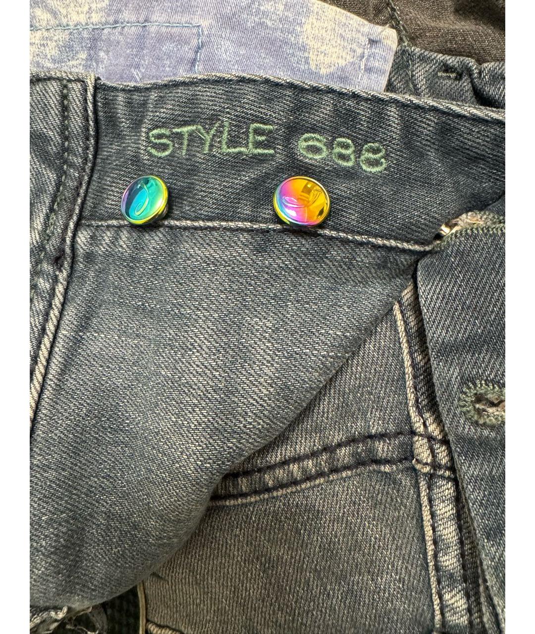 JACOB COHEN Бордовые хлопко-эластановые прямые джинсы, фото 5