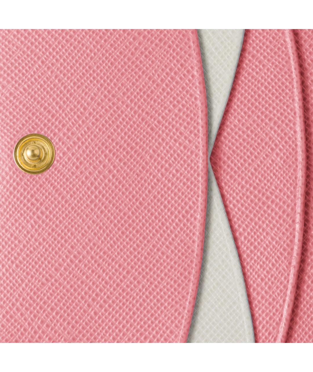 PRADA Розовый кожаный кошелек, фото 6